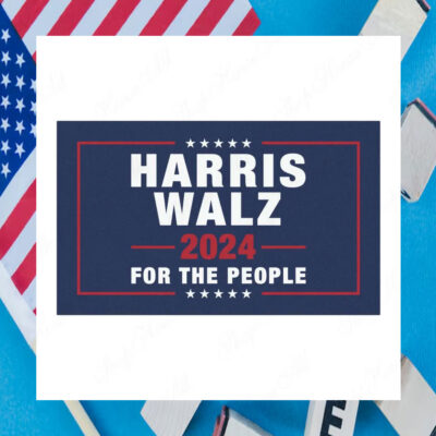Harris Walz 2024 For The People Car Magnet