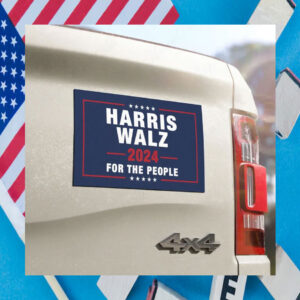 Harris Walz 2024 For The People Car Magnet