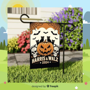 Harris & Walz 2024 Halloween Flag