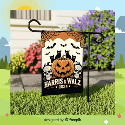 Harris & Walz 2024 Halloween Flag