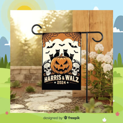 Harris & Walz 2024 Halloween Flag