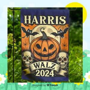 Harris Walz 2024 Halloween Flags