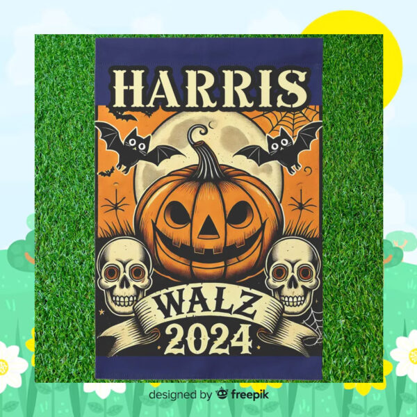 Harris Walz 2024 Halloween Flags