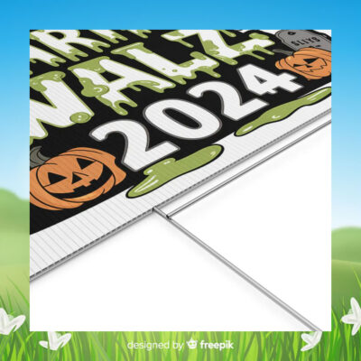 Harris Walz 2024 Halloween Yard Sign
