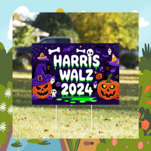 Harris Walz 2024 Halloween Yard Signs