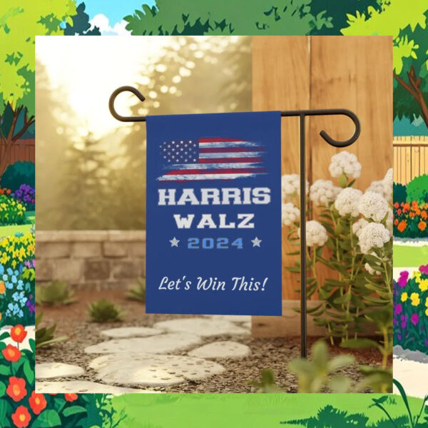 Harris Walz 2024 Let's Win This! Flag