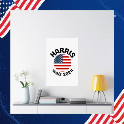 Harris Walz 2024 Matte Vertical Posters