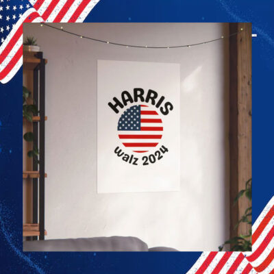 Harris Walz 2024 Matte Vertical Posters