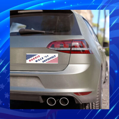 Harris Walz 2024 Obviously Car Magnets
