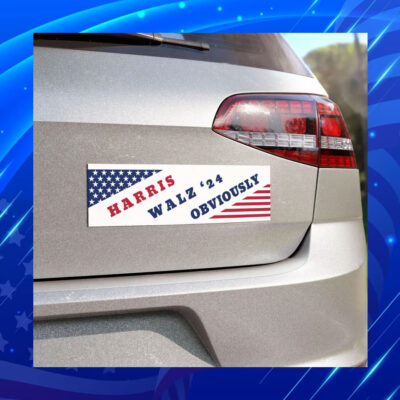 Harris Walz 2024 Obviously Car Magnets
