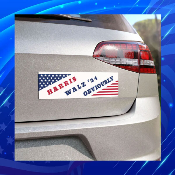 Harris Walz 2024 Obviously Car Magnets