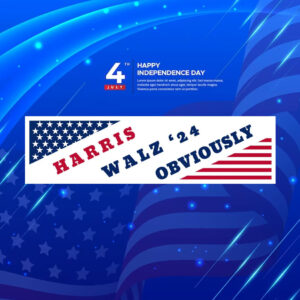 Harris Walz 2024 Obviously Car Magnets