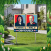 Harris Walz 2024 Obviously Election Yard Sign