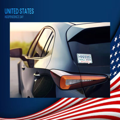 Harris Walz 2024 Obviously Sticker