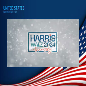 Harris Walz 2024 Obviously Sticker