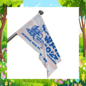 Harris Walz 2024 The Bluedozer When We Work - We Win! Flag