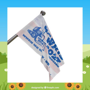 Harris Walz 2024 The Bluedozer When We Work - We Win! Flags