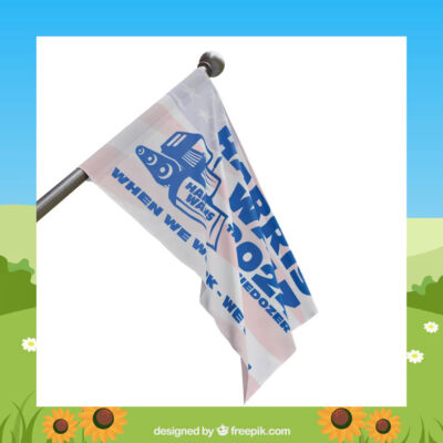 Harris Walz 2024 The Bluedozer When We Work - We Win! Flags