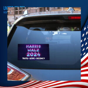 Harris Walz 2024 Truth Hope Decency Sticker