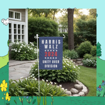 Harris Walz 2024 Unity Over Division Flags