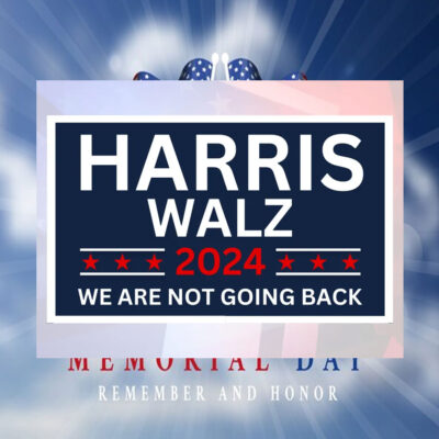 Harris Walz 2024 We Are Not Going Back Car Magnets