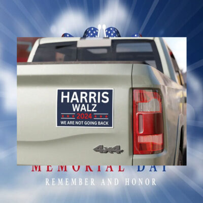 Harris Walz 2024 We Are Not Going Back Car Magnets