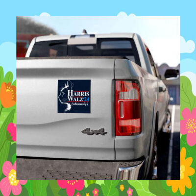 Harris Walz 24 Cat Obviously Car Magnet