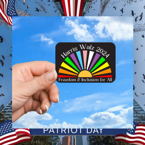Harris Walz 24 Freedom & Inclusion For All Car Magnet