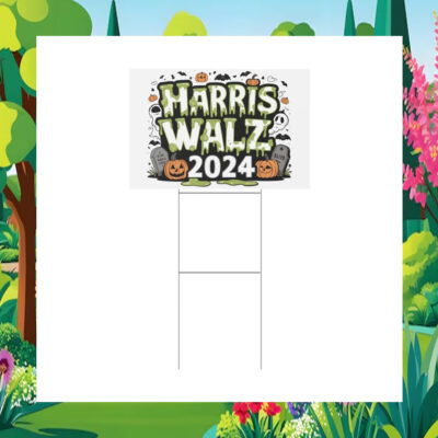 Harris Walz 24 Halloween Yard Sign
