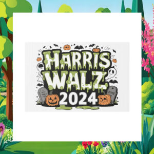 Harris Walz 24 Halloween Yard Sign