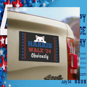 Harris Walz '24 Obviously Car Magnet