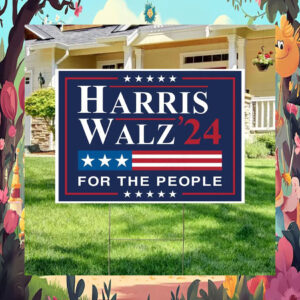 Harris Walz 24 Obviously Yard Sign