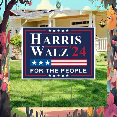 Harris Walz 24 Obviously Yard Sign