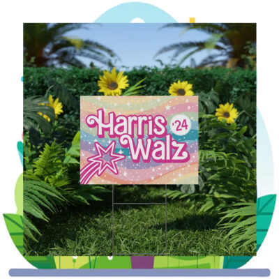 Harris Walz 24 Political Yard Sign