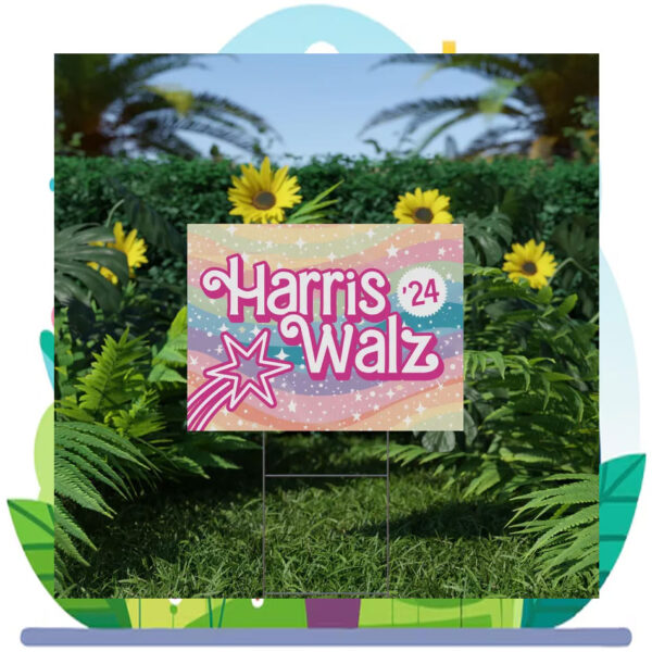 Harris Walz 24 Political Yard Sign