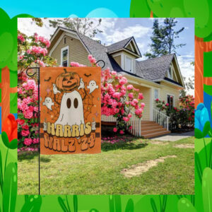Harris Walz 24 President Halloween Ghost Spooky Flags