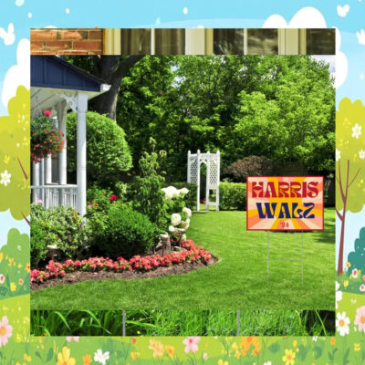 Harris Walz 24 President Yard Sign