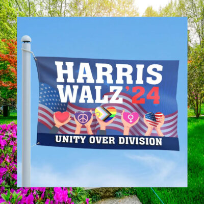 Harris Walz '24 Unity over Division Flag