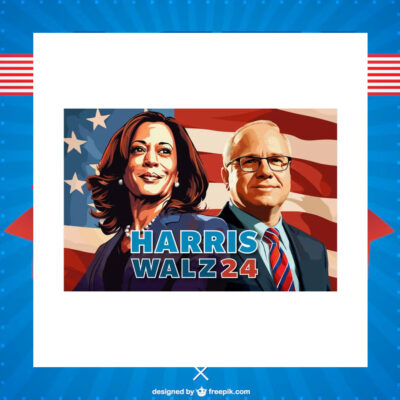 Harris Walz 24 for President Poster