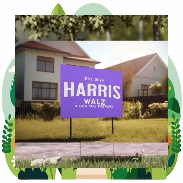 Harris Walz A New Way Forward 2024 Yard Sign
