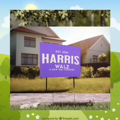 Harris Walz A New Way Forward 24 Yard Signs