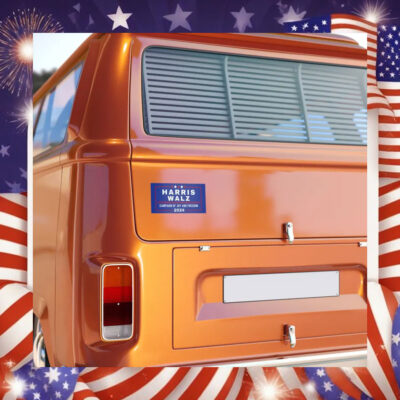 Harris Walz Campaign Of Joy And Freedom 2024 Bumper Sticker
