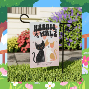 Harris Walz For The Kitties Flags