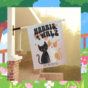 Harris Walz For The Kitties Flags