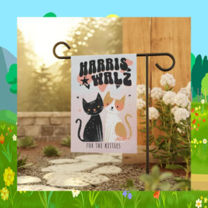 Harris Walz For The Kitties Garden And House Flag