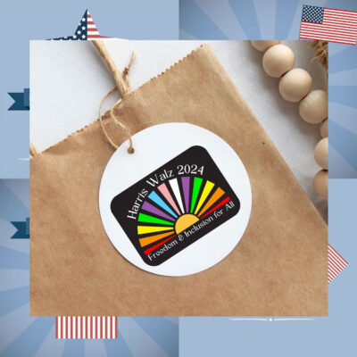 Harris Walz Freedom & Inclusion For All 2024 Sticker