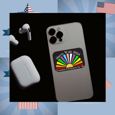 Harris Walz Freedom & Inclusion For All 2024 Sticker