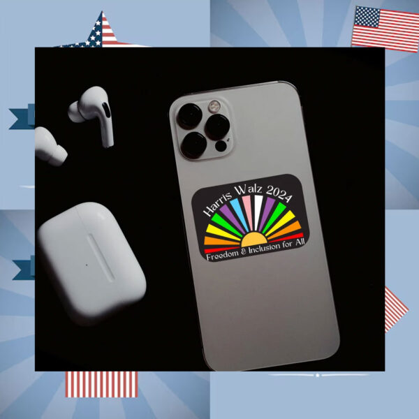 Harris Walz Freedom & Inclusion For All 2024 Sticker