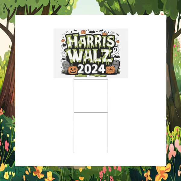 Harris Walz Halloween Yard Signs