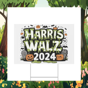 Harris Walz Halloween Yard Signs